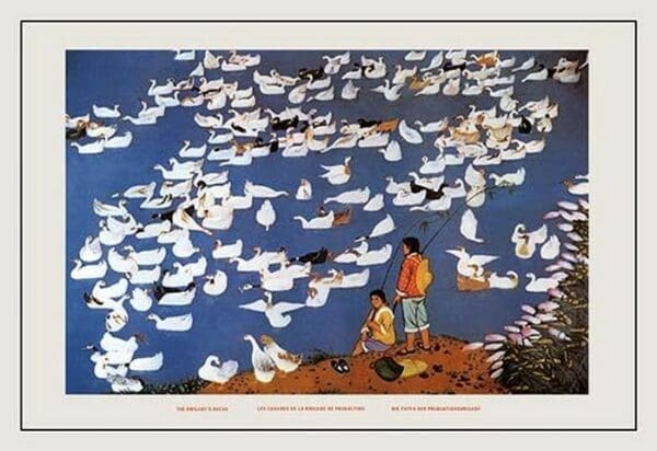The Brigade's Ducks by Li Chen-Hua - Art Print