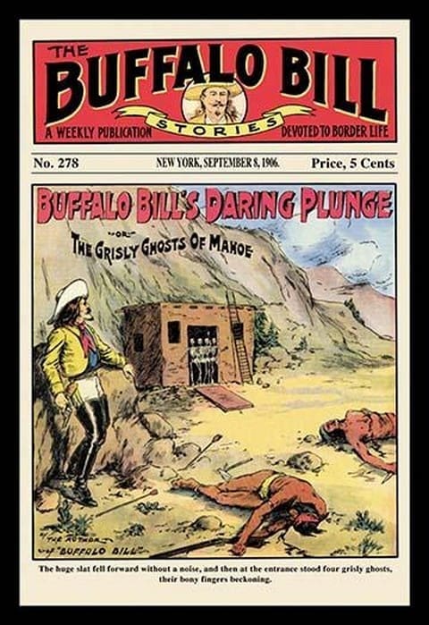 The Buffalo Bill Stories: Buffalo Bill's Daring Plunge - Art Print