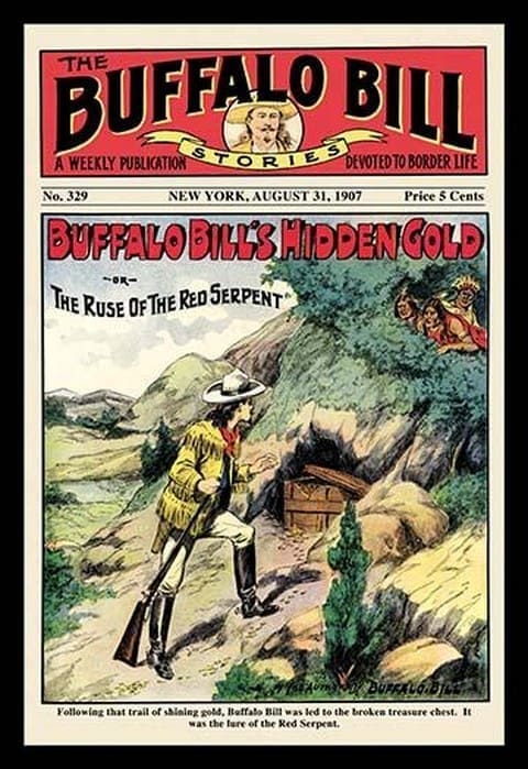 The Buffalo Bill Stories: Buffalo Bill's Hidden Gold - Art Print