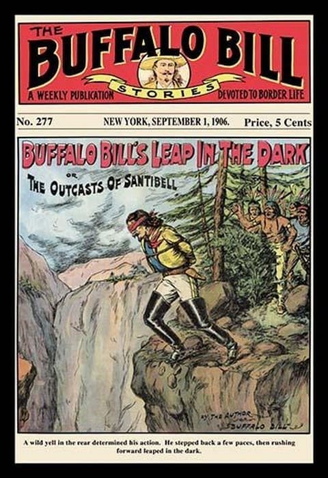 The Buffalo Bill Stories: Buffalo Bill's Leap in the Dark - Art Print