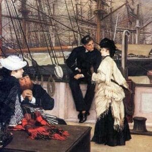 The Captain and his girl by James Tissot - Art Print