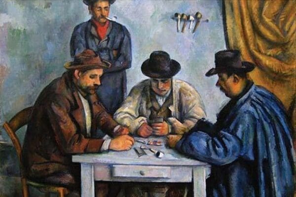 The Card Players by Paul Cezanne - Art Print