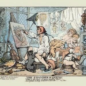 The Chamber of genius by Thomas Rowlandson - Art Print