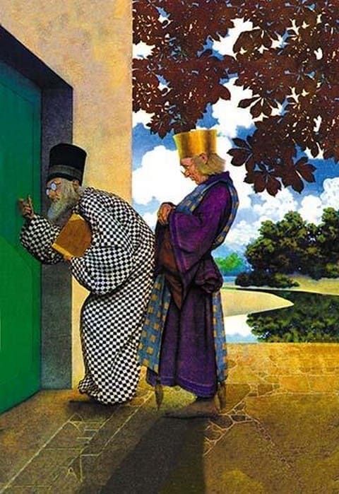 The Chancellor and Pompdebile by Maxfield Parrish - Art Print