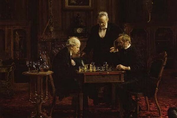 The Chess Players by Thomas Eakins - Art Print