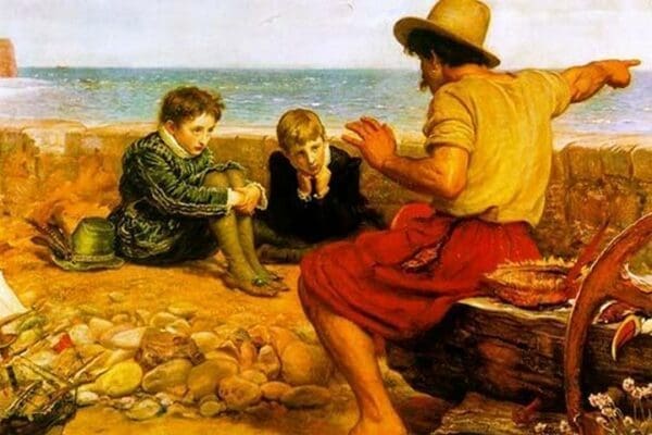 The Childhood of Raleigh by John Everett Millais - Art Print