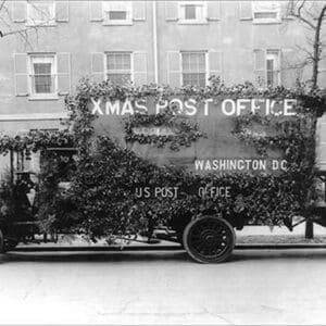 The Christmas Post Office 'A La Carte' by National Photo Co. - Art Print