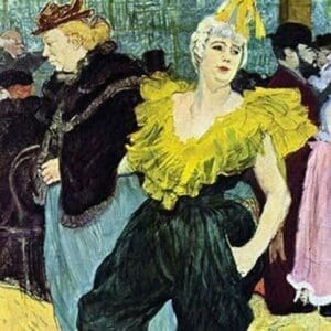 The Clown Cha-U-Kao by Henri de Toulouse-Lautrec - Art Print