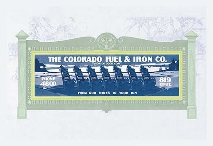 The Colorado Fuel & Iron Co. - Art Print