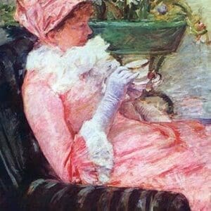 The Cup of tea by Mary Cassatt - Art Print