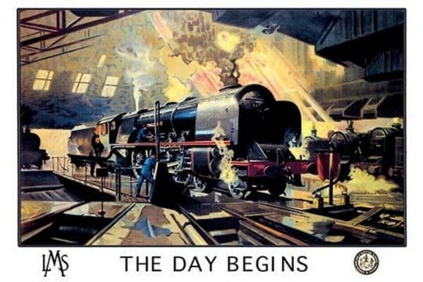 The Day Begins - L.M.S. - Art Print