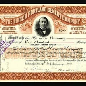 The Edison Portland Cement Company #2 - Art Print