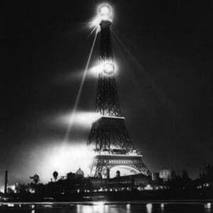 The Eiffel Tower at Night - Art Print