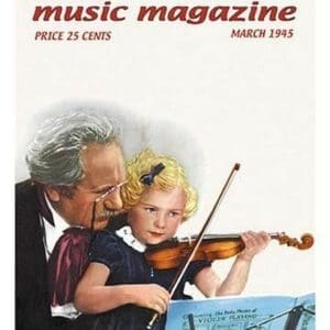 The Etude: Violin Lesson - Art Print