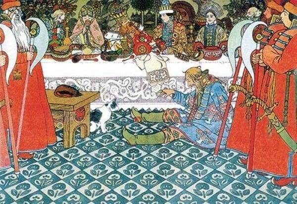 The Feast by Ivan Bilibin - Art Print