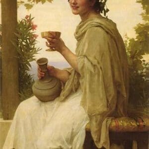 The Female Wine Enthusiast by William Bouguereau - Art Print