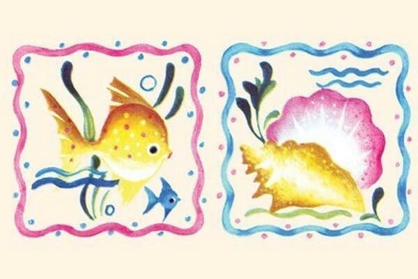 The Fish and Conch - Art Print