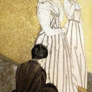 The Fitting by Mary Cassatt - Art Print