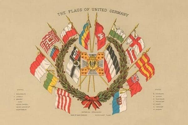 The Flags of United Germany - Art Print