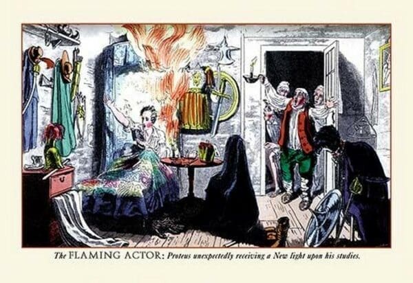 The Flaming Actor by Pierce Egan - Art Print