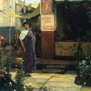 The Flower Market by Sir Lawrence Alma-Tadema - Art Print