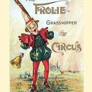 The Frolie Grasshopper Circus by Frolie - Art Print