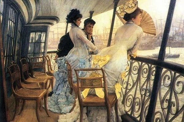 The Gallery of the H.M.S. Calcutta by James Tissot - Art Print