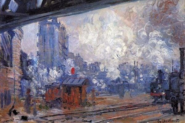 The Gare Saint-Lazare by Claude Monet - Art Print