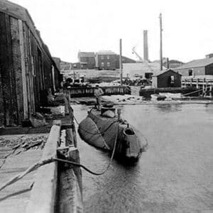 The Holland Submarine Torpedo Boat - Art Print