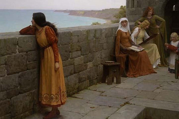 The Hostage by Edward Blair Leighton - Art Print