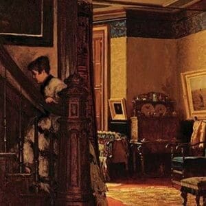 The Interior of the Artist's Home by Eastman Johnson - Art Print