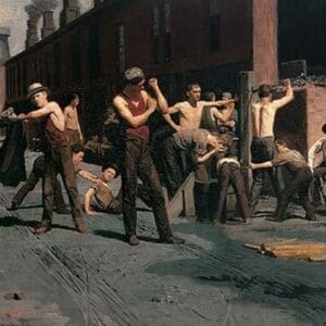 The Ironworkers at Noontime by Thomas Anshutz - Art Print