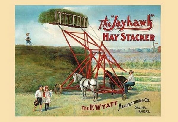 The Jayhawk Hay Stacker - Art Print