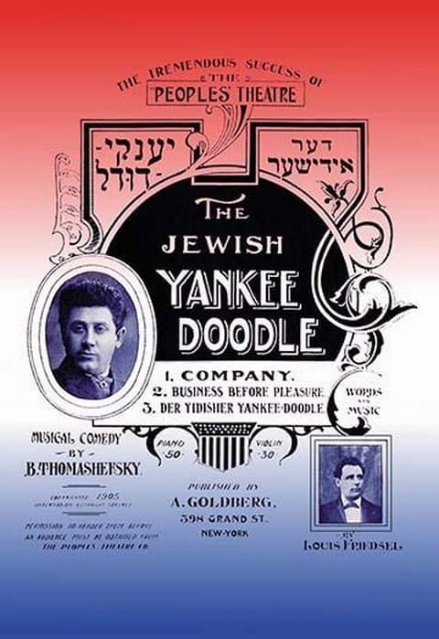 The Jewish Yankee Doodle by Louis Friedsell - Art Print