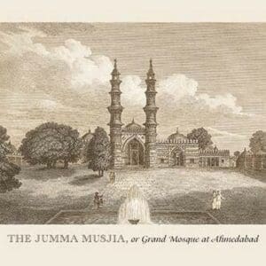 The Jumma Musjia at Ahmedabad by Baron de Montalemert - Art Print