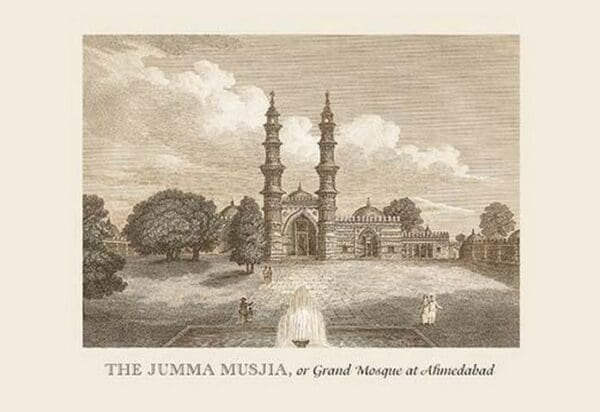 The Jumma Musjia at Ahmedabad by Baron de Montalemert - Art Print