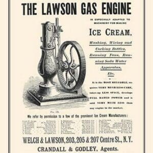 The Lawson Gas Engine - Art Print