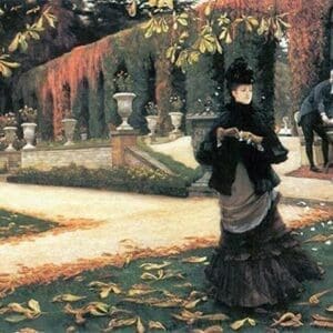 The Letter came in handy by Tissot by James Tissot - Art Print