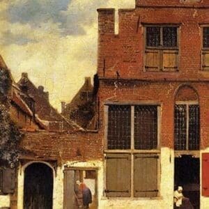 The Little Street by Johannes Vermeer - Art Print