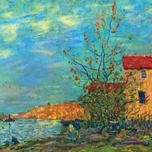 The Loing in Moret by Alfred Sisley - Art Print