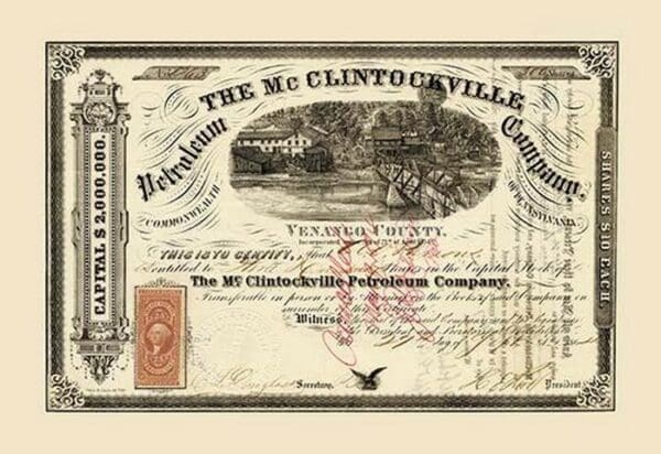 The McClintockville Petroleum Company - Art Print