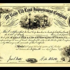 The McKean & Elk Land and Improvement Company - Art Print