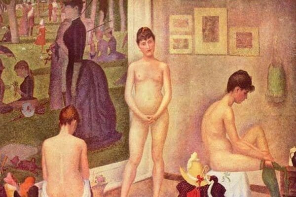 The Models by Georges Seurat #2 - Art Print