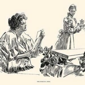 The Morning Note by Charles Dana Gibson - Art Print