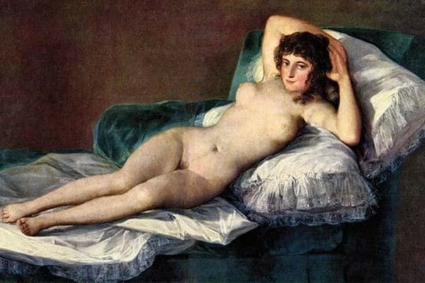 The Naked Maja by Francisco de Goya - Art Print