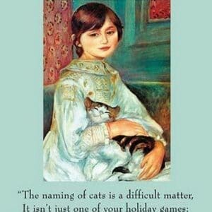 The Naming of Cats by T.S. Elliott - Art Print