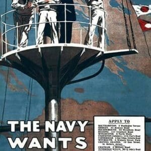 The Navy Wants Men by The Mortimer Co - Art Print