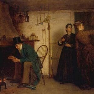 The New Bonnet by Eastman Johnson - Art Print