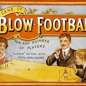 The New Game of Blow Football - Art Print