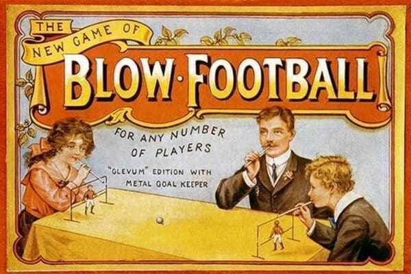 The New Game of Blow Football - Art Print